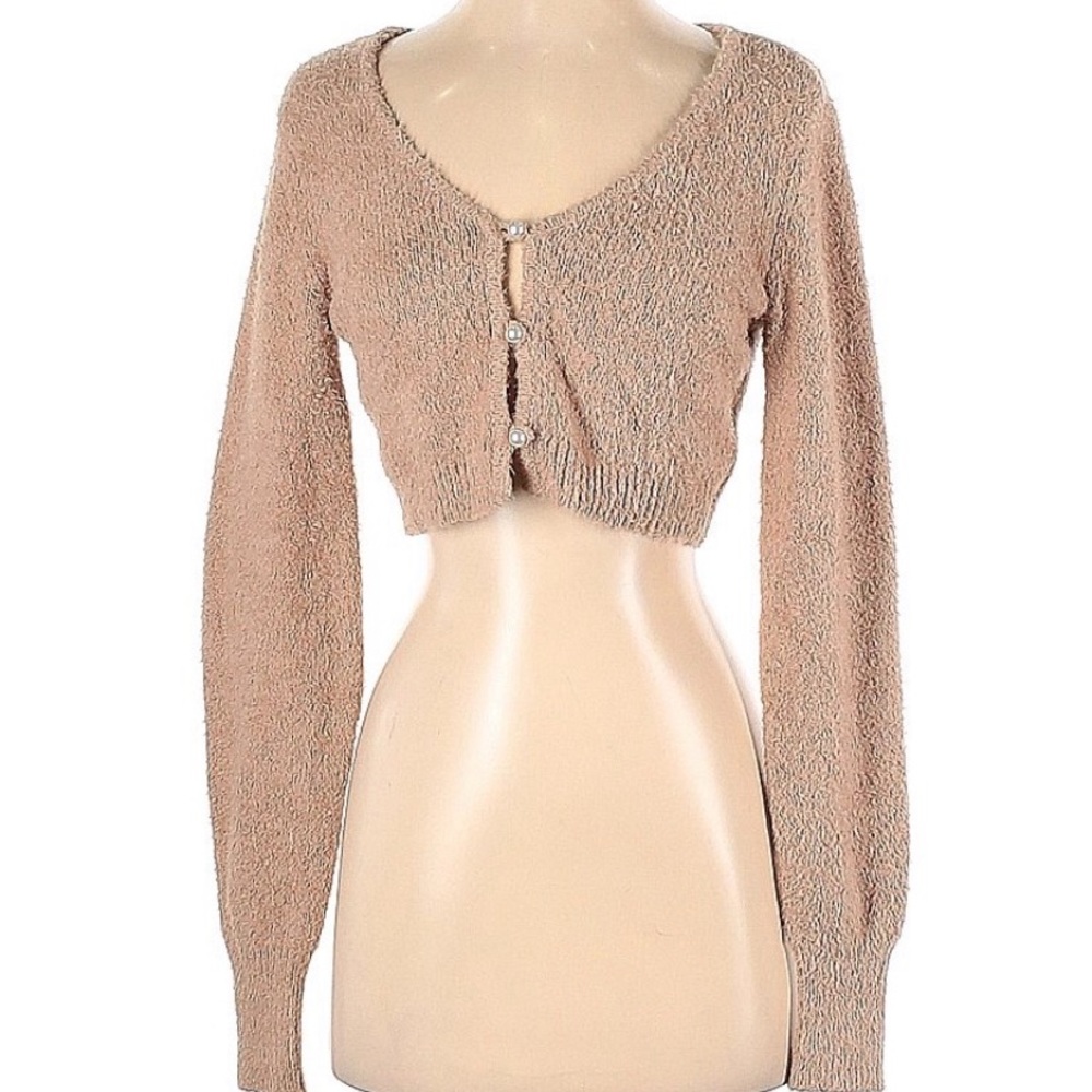 Reformation Lotte Cropped Cardigan
